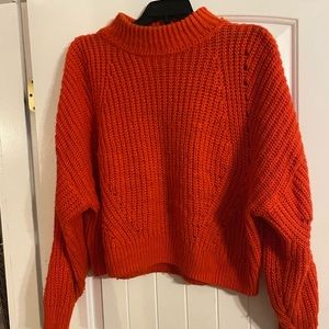 Neon orange/red sweater
